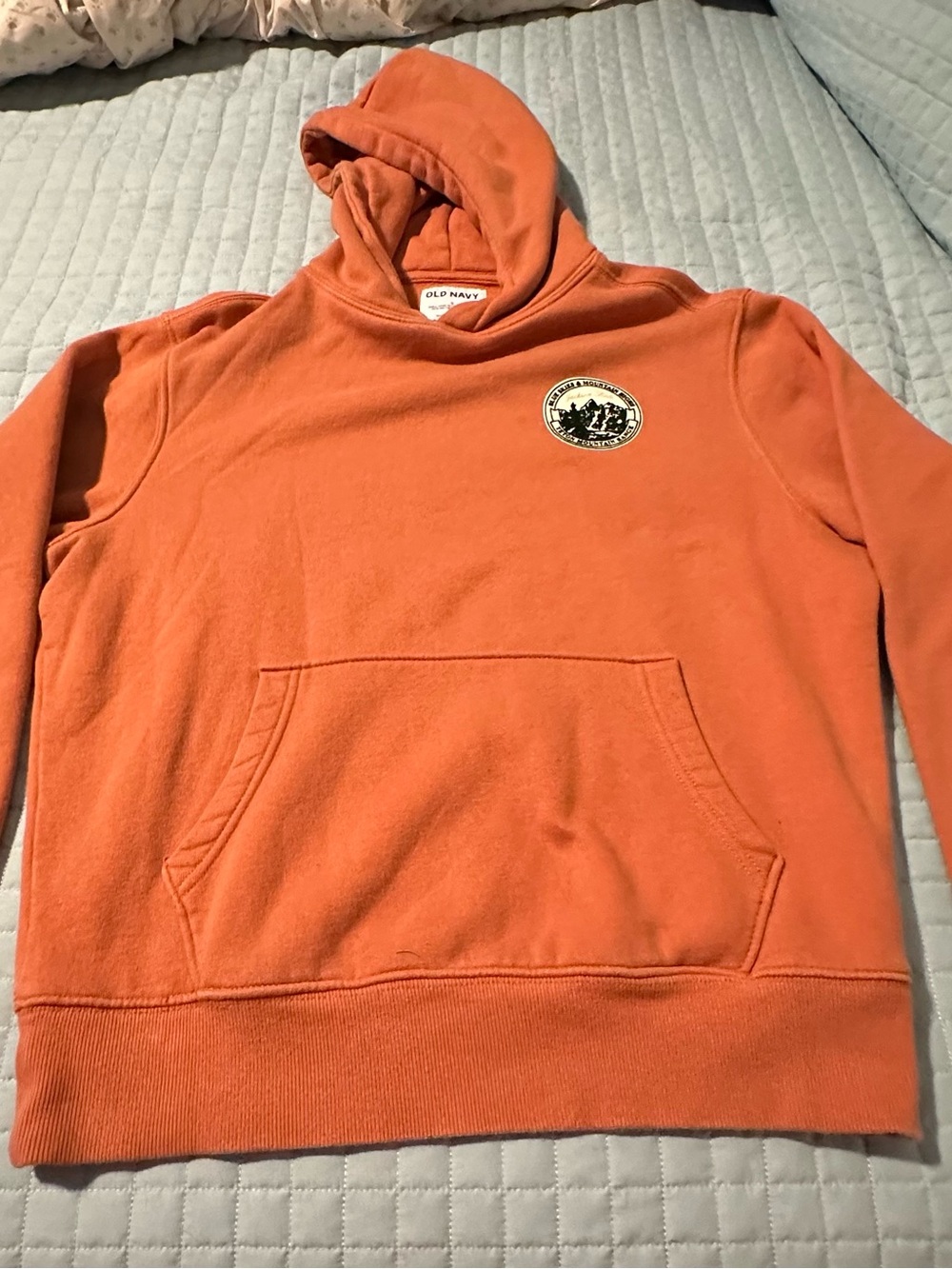 Old Navy Boys Orange Pullover Hoodie
